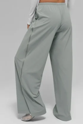 Pantaloni a gamba larga Breezy (lunghi) – Grigio lunare