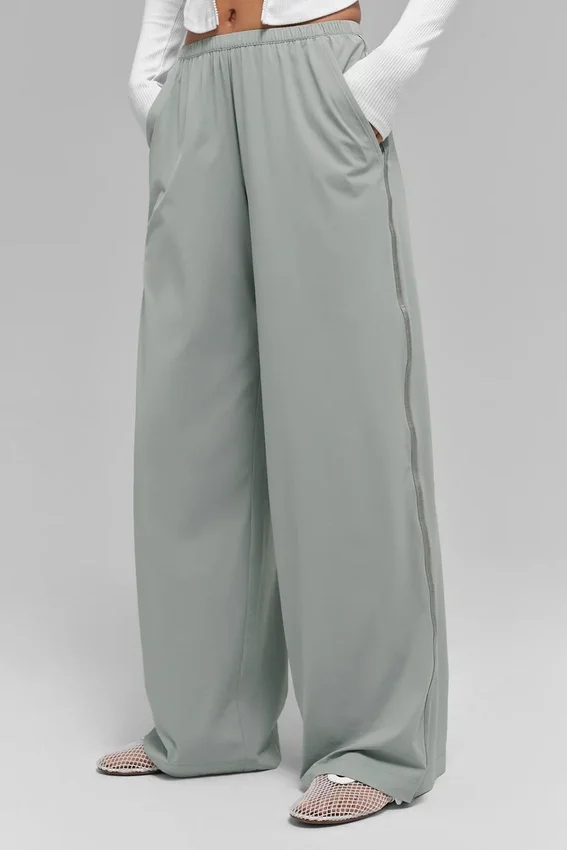 Pantaloni a gamba larga Breezy (lunghi) - Grigio lunare