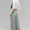 Pantaloni a gamba larga Breezy (lunghi) - Grigio lunare