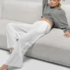 Pantaloni a gamba larga Breezy (Regular) - Bianco