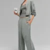 Pantaloni a gamba larga Breezy (Regular) - Grigio lunare