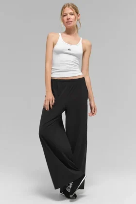 Pantaloni a gamba larga Breezy (Regular) - Nero