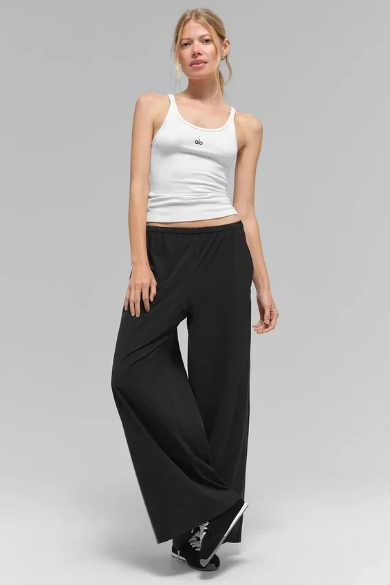 Pantaloni a gamba larga Breezy (Regular) - Nero