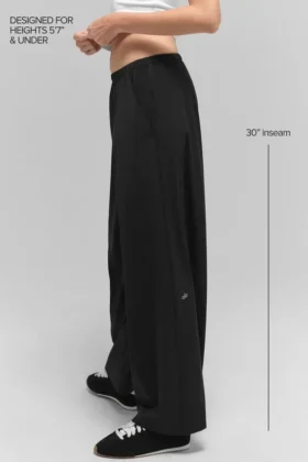 Pantaloni a gamba larga Breezy (Regular) – Nero