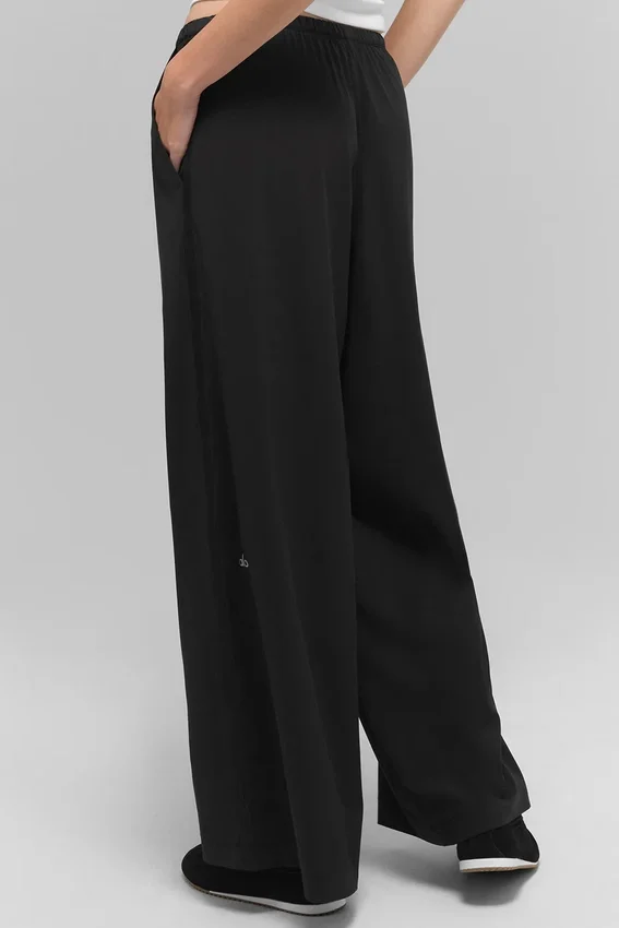 Pantaloni a gamba larga Breezy (Regular) - Nero