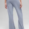 Pantaloni a gamba larga High-Waist in lana e cashmere - Winter Frost