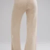 Pantaloni a gamba larga in cashmere Winter Magic - Birch Heather
