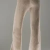 Pantaloni a gamba larga in cashmere Winter Magic - Flax Heather