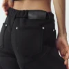 Pantaloni a gamba larga Nightcap in misto lana - Nero