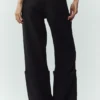 Pantaloni a gamba larga Nightcap in misto lana - Nero