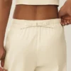 Pantaloni a gamba larga Riviera in misto lino - Beige sabbia