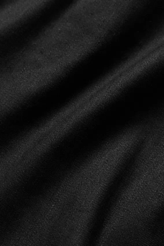 Pantaloni a gamba larga Riviera in misto lino - Nero