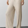 Pantaloni a gamba larga Unwind a vita media in maglia tipo maglione - Oatmeal Heather