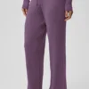 Pantaloni a gamba larga Unwind in maglione, vita media - Plum Kiss
