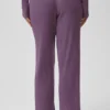 Pantaloni a gamba larga Unwind in maglione, vita media - Plum Kiss