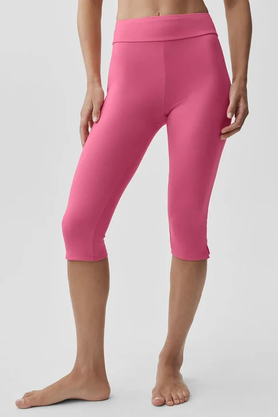 Pantaloni capri Alo Softsculpt Shoreline - Rosa Paradiso