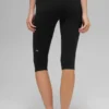 Pantaloni capri High-Waist Airbrush Race Pace - Nero/Bianco