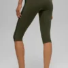 Pantaloni capri High-Waist Airbrush Race Pace - Verde oliva/Nero