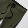 Pantaloni capri High-Waist Airbrush Race Pace - Verde oliva/Nero