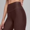 Pantaloni capri High-Waist Airlift da 16'' - Brownstone