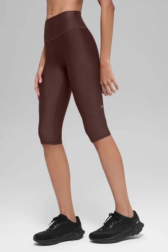 Pantaloni capri High-Waist Airlift da 16'' - Brownstone