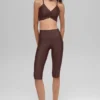 Pantaloni capri High-Waist Airlift da 16'' - Brownstone