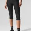 Pantaloni capri High-Waist Airlift – Just Right – Nero