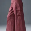 Pantaloni cargo a gamba larga (lunghi) - Borgogna tartufo