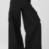 Pantaloni cargo a gamba larga (lunghi) - Nero
