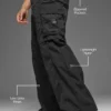 Pantaloni cargo Axis - Nero
