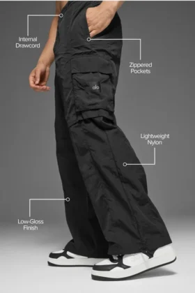 Pantaloni cargo Axis – Nero