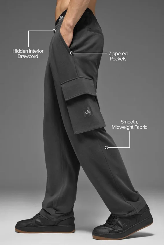 Pantaloni cargo Double Take - Antracite