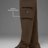 Pantaloni cargo Double Take - Espresso