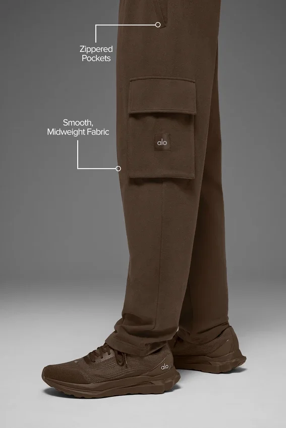 Pantaloni cargo Double Take - Espresso