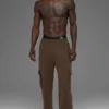 Pantaloni cargo Double Take - Espresso