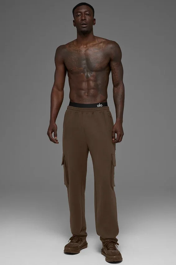 Pantaloni cargo Double Take - Espresso
