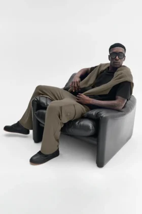 Pantaloni cargo Double Take - Verde oliva