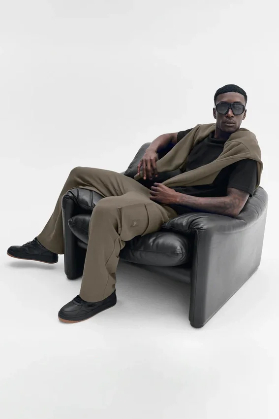 Pantaloni cargo Double Take - Verde oliva