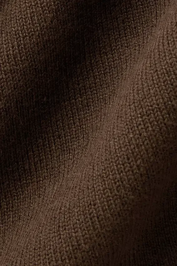 Pantaloni cargo High-Waist in maglia Scholar - Espresso