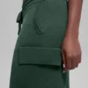 Pantaloni cargo High-Waist in maglia Scholar - Verde trifoglio