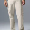 Pantaloni cargo in ripstop - Colore osso
