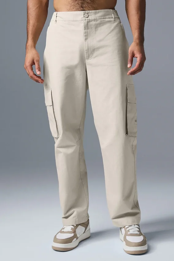 Pantaloni cargo in ripstop - Colore osso