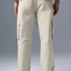 Pantaloni cargo in ripstop - Colore osso