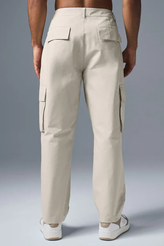 Pantaloni cargo in ripstop - Colore osso