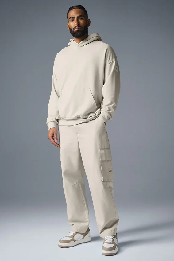 Pantaloni cargo in ripstop - Colore osso