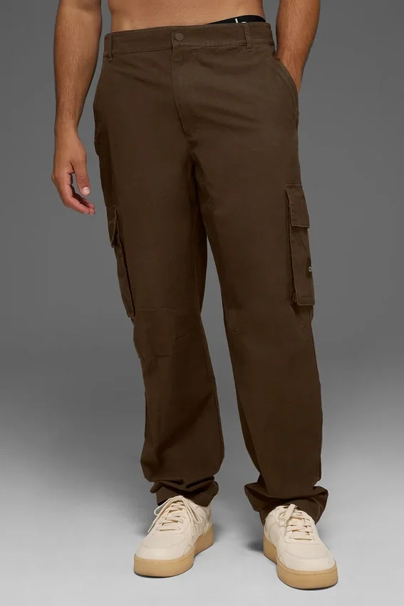 Pantaloni cargo in ripstop - Espresso