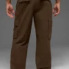 Pantaloni cargo in ripstop - Espresso