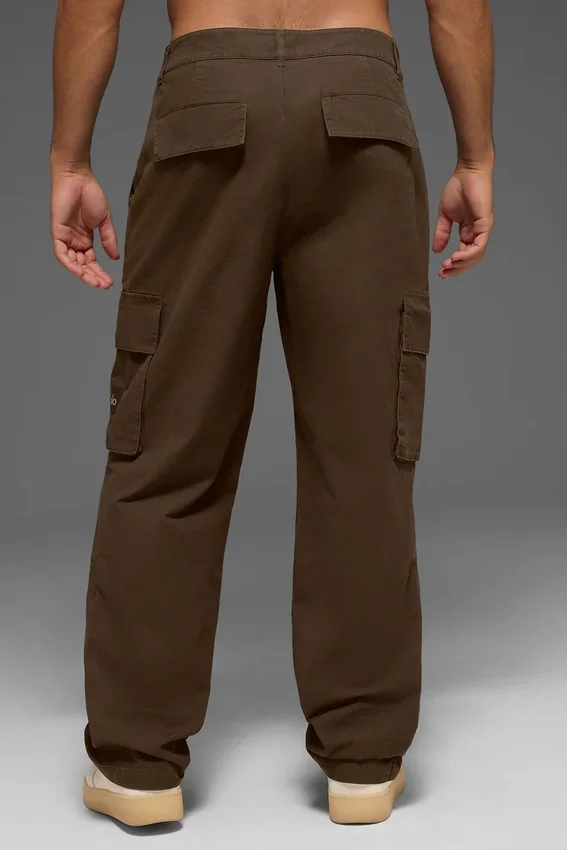 Pantaloni cargo in ripstop - Espresso