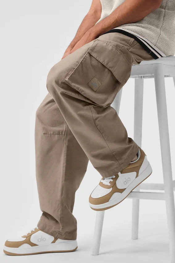 Pantaloni cargo in ripstop - Gravel