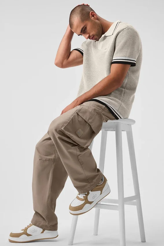 Pantaloni cargo in ripstop - Gravel